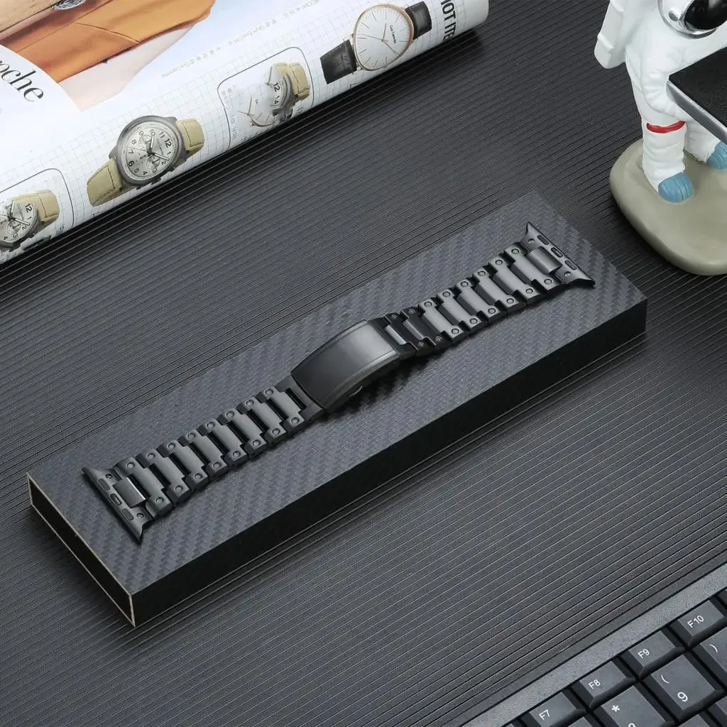 Glossy Titanium Bracelets for Apple Watch