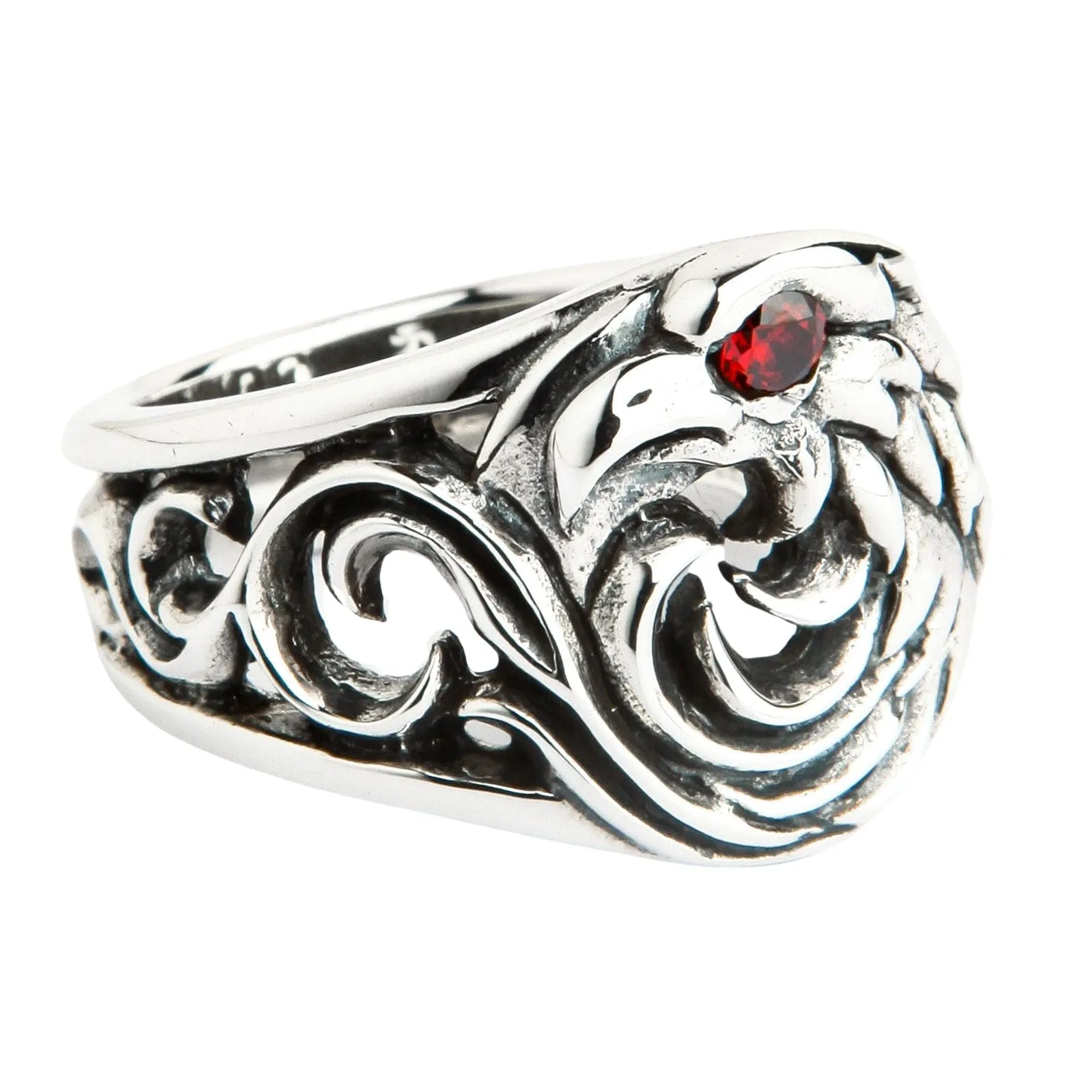 Harley Eagle Sterling Silver Biker Ring