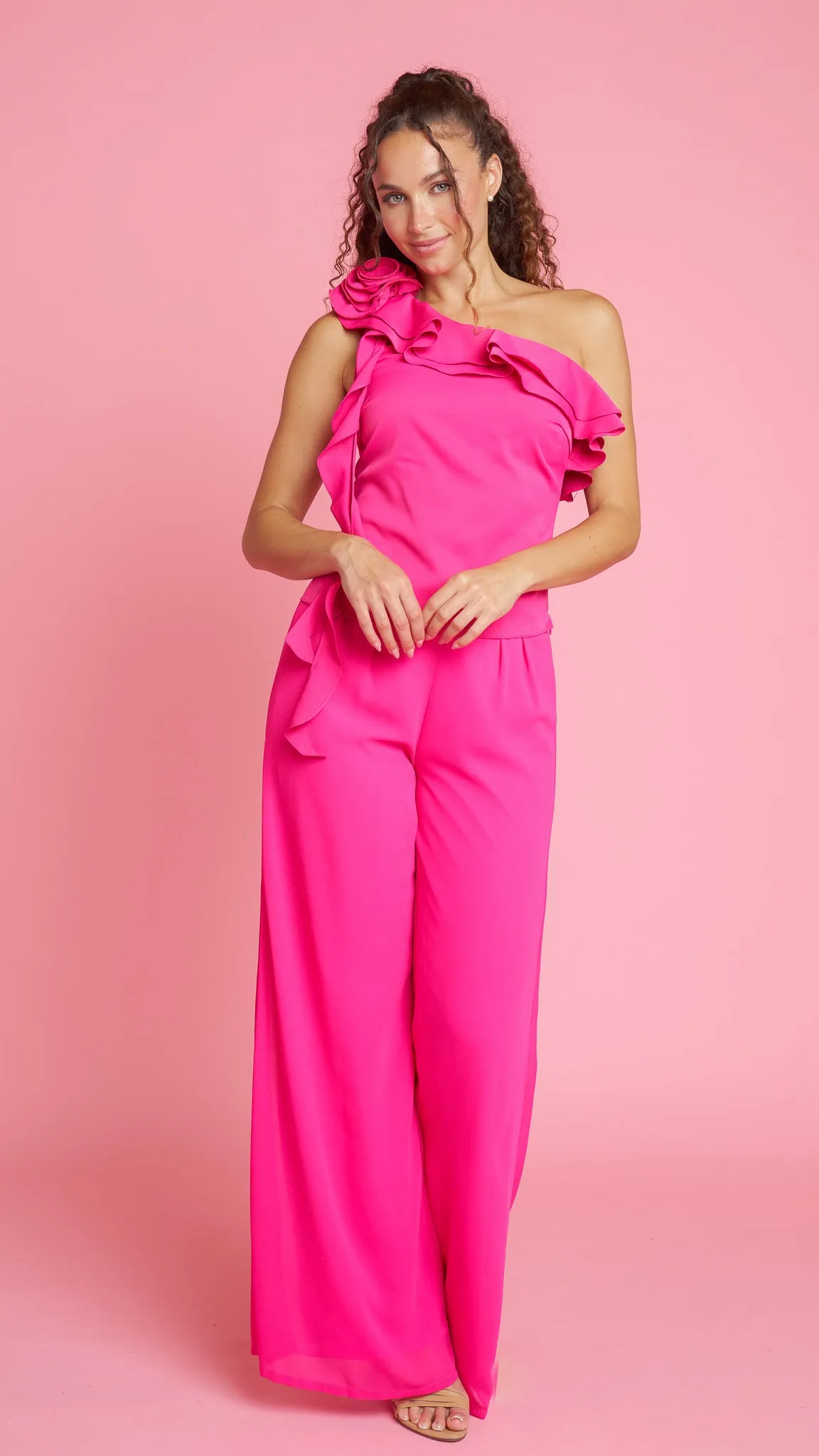 Heartfelt Ruffle One-Shoulder Top