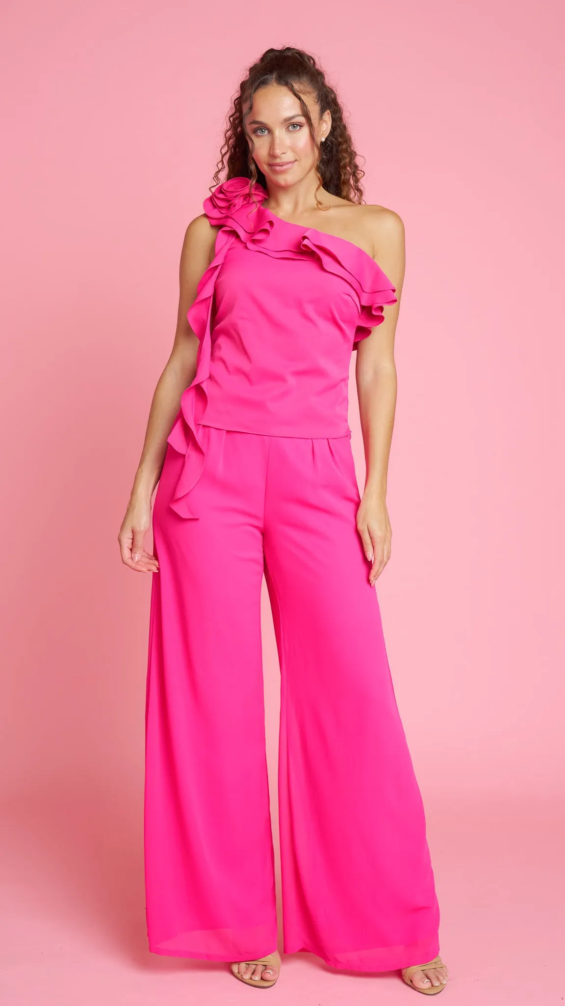 Heartfelt Ruffle One-Shoulder Top