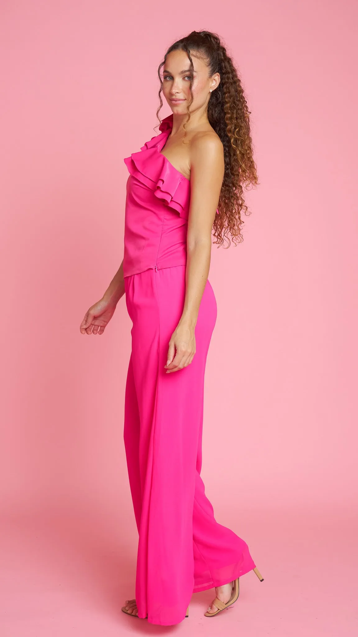 Heartfelt Ruffle One-Shoulder Top