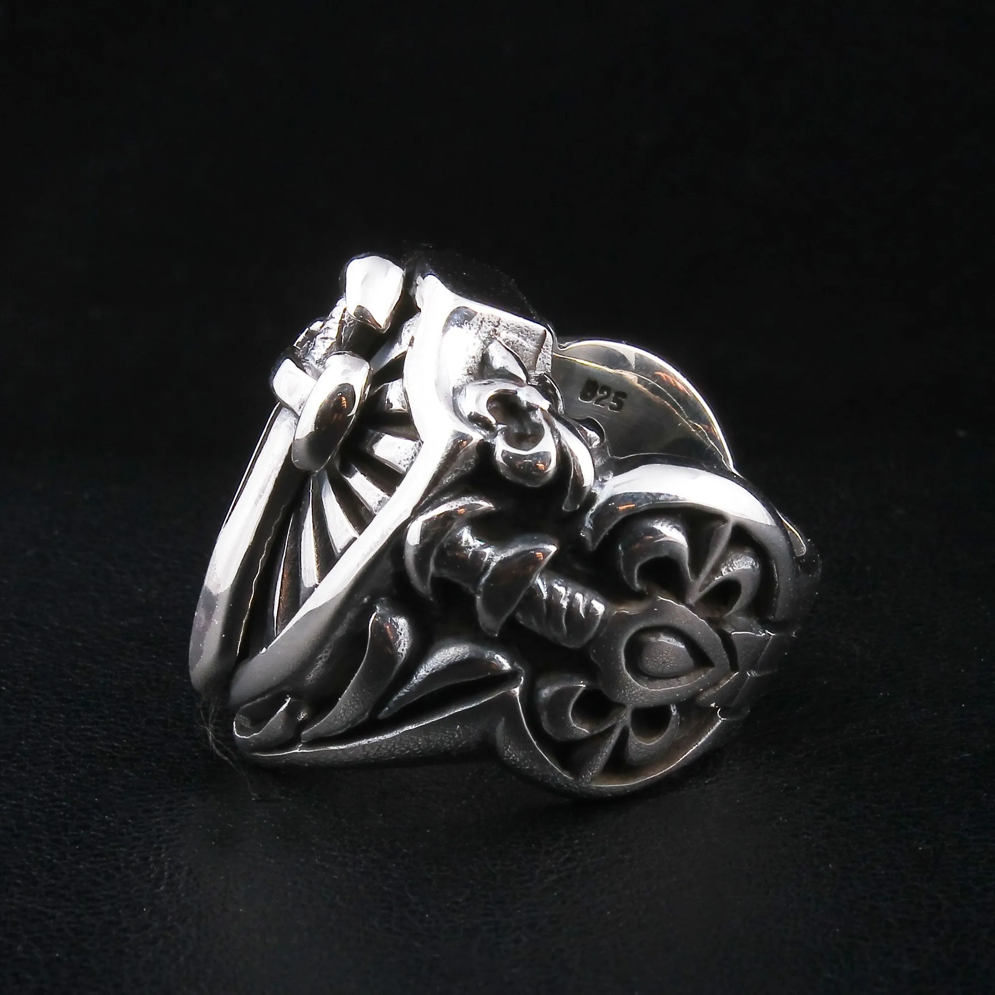 Heavy Sterling Silver Sword Men's Ring
