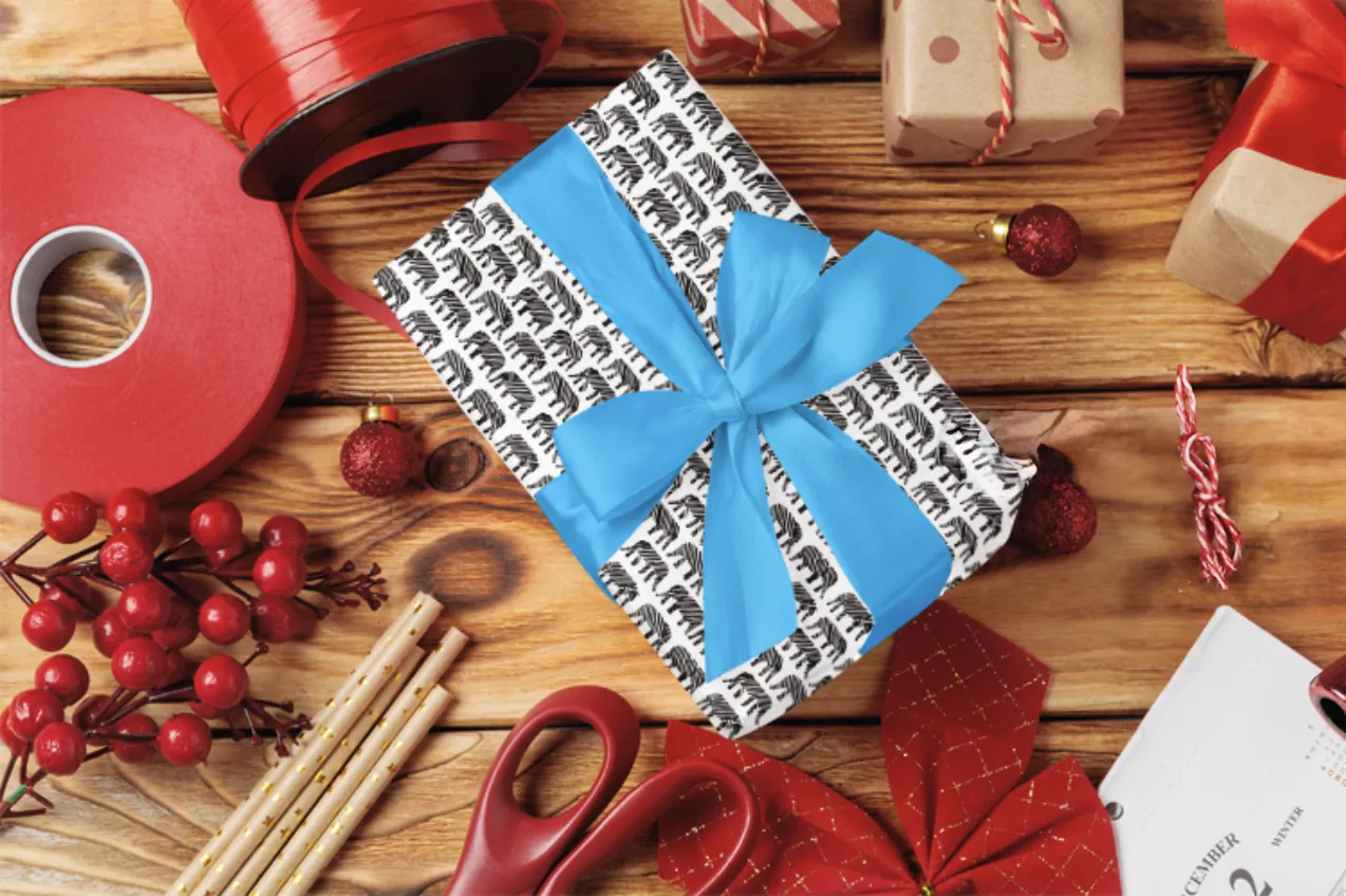 HoN's Elephant Parade Gift Wrap Paper