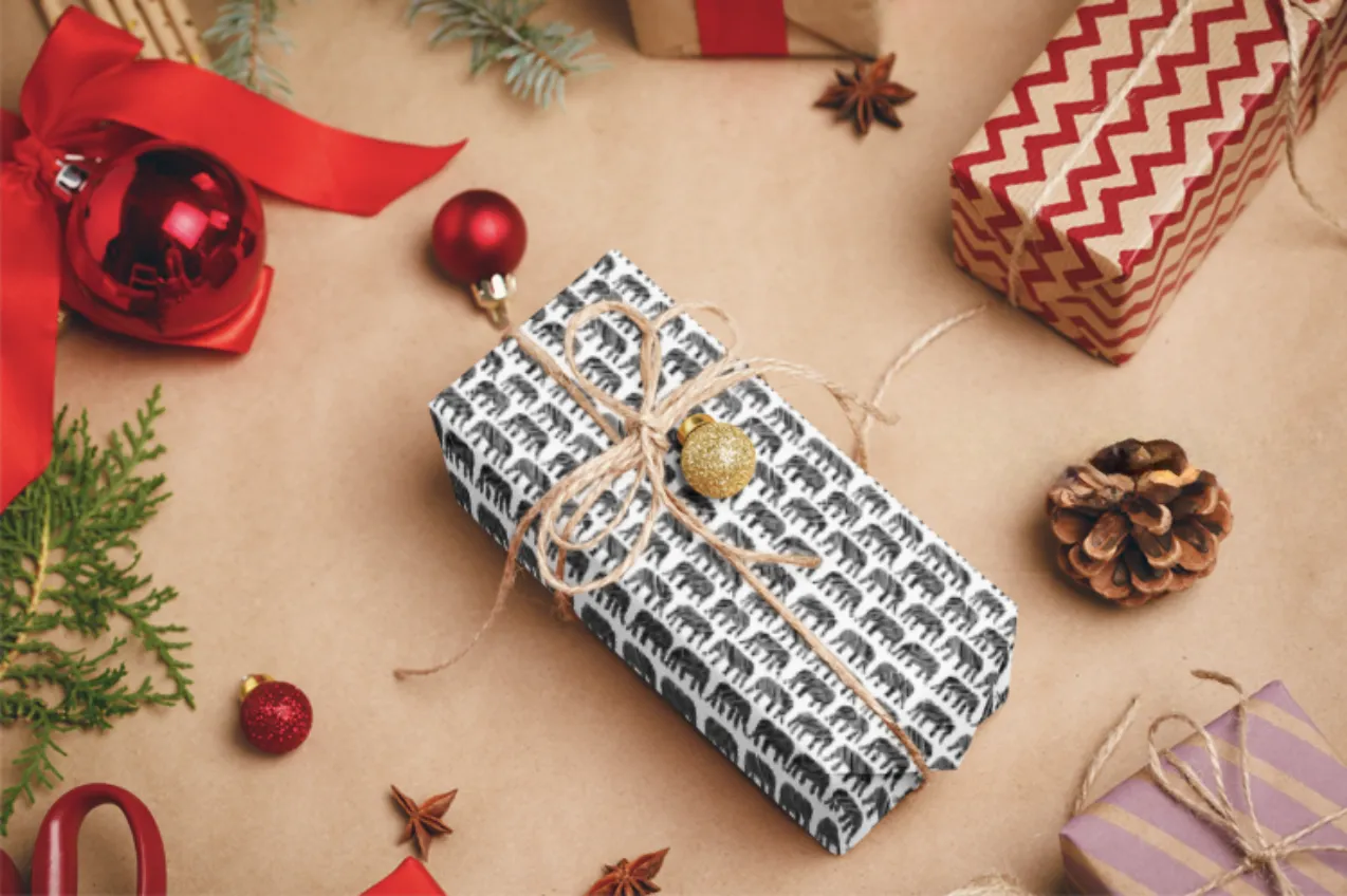 HoN's Elephant Parade Gift Wrap Paper