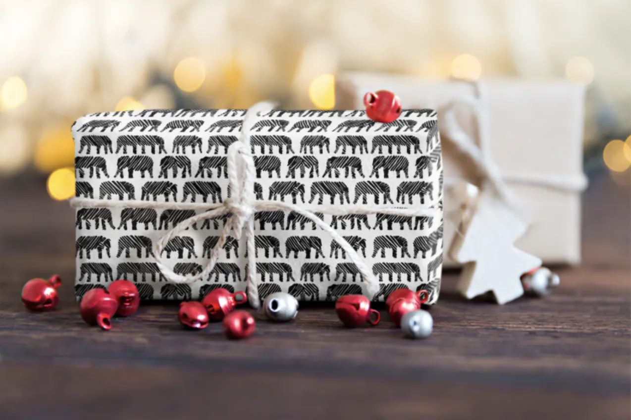 HoN's Elephant Parade Gift Wrap Paper