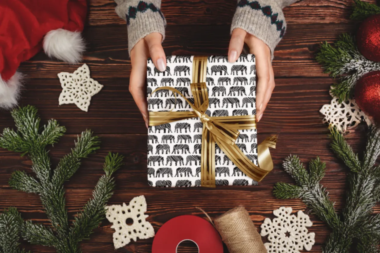 HoN's Elephant Parade Gift Wrap Paper