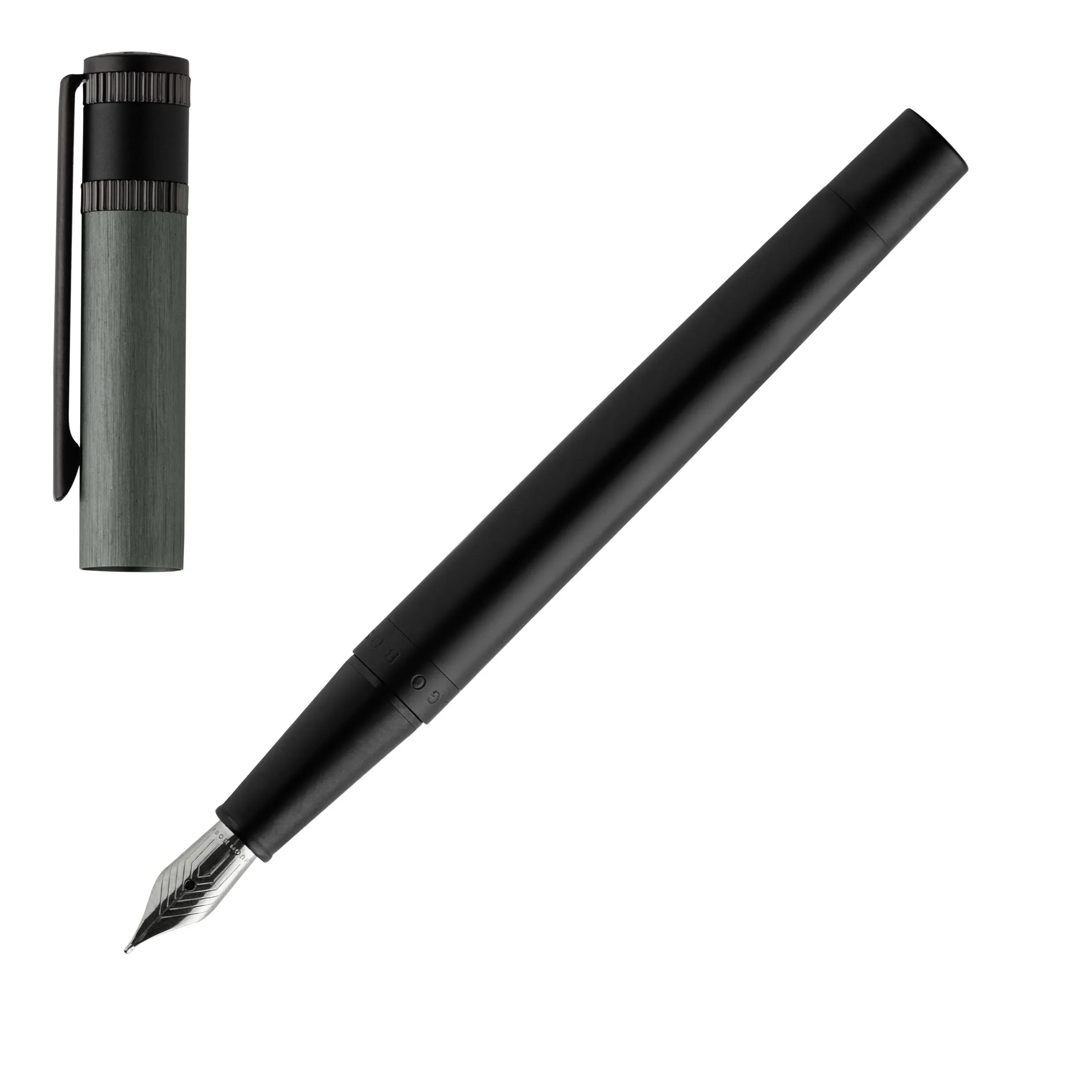 HUGO BOSS HST0032H-Fountain pen Explore Brushed Grey