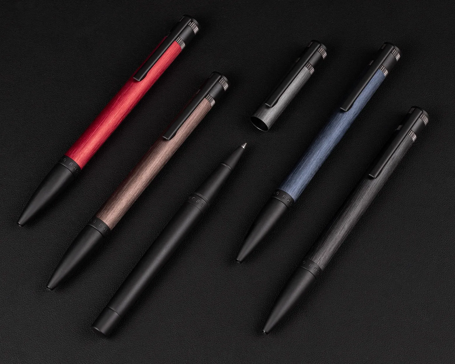 HUGO BOSS HST0034H-Ballpoint pen Explore Brushed Grey