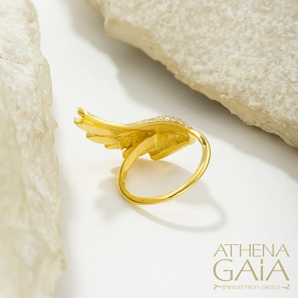 Icarus Golden Wing Ring (Large)