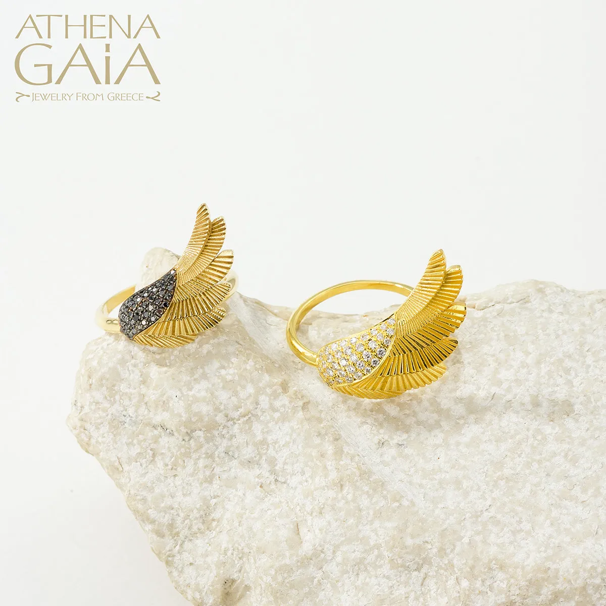 Icarus Golden Wing Ring (Large)