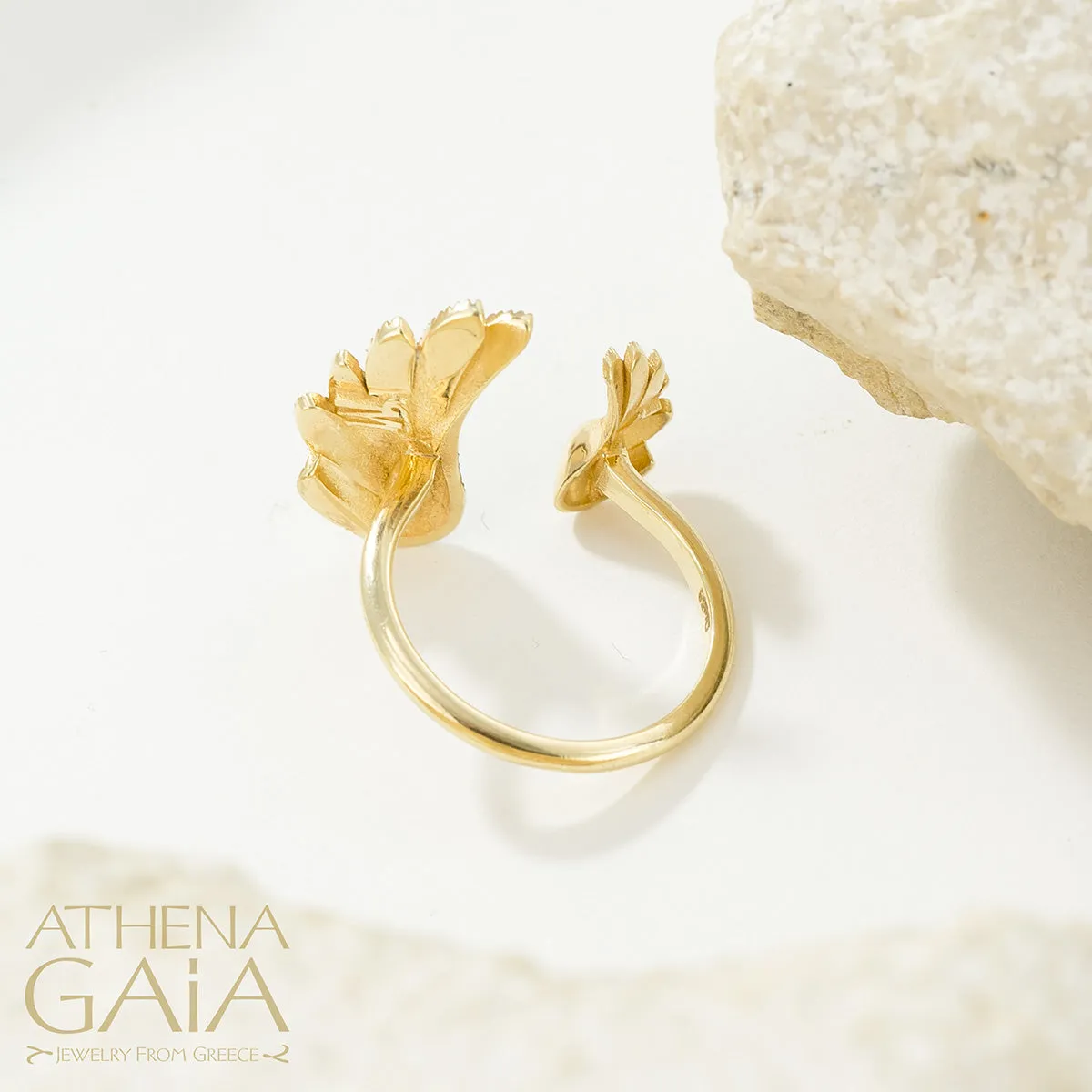 Icarus Golden Wings Ring