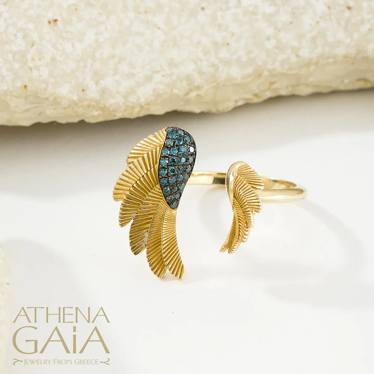 Icarus Golden Wings Ring