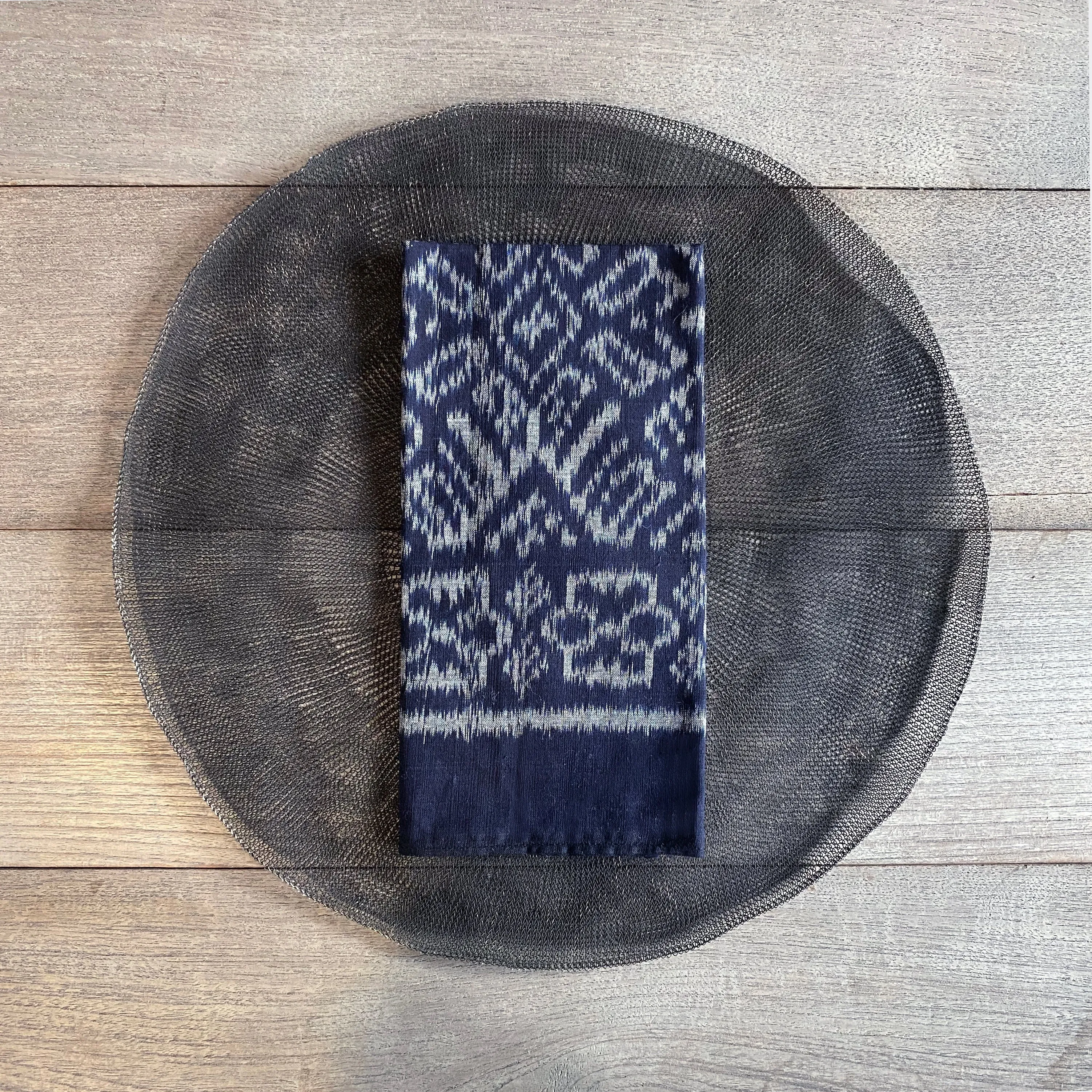 Ikat Napkins - Midnight - Set of 8