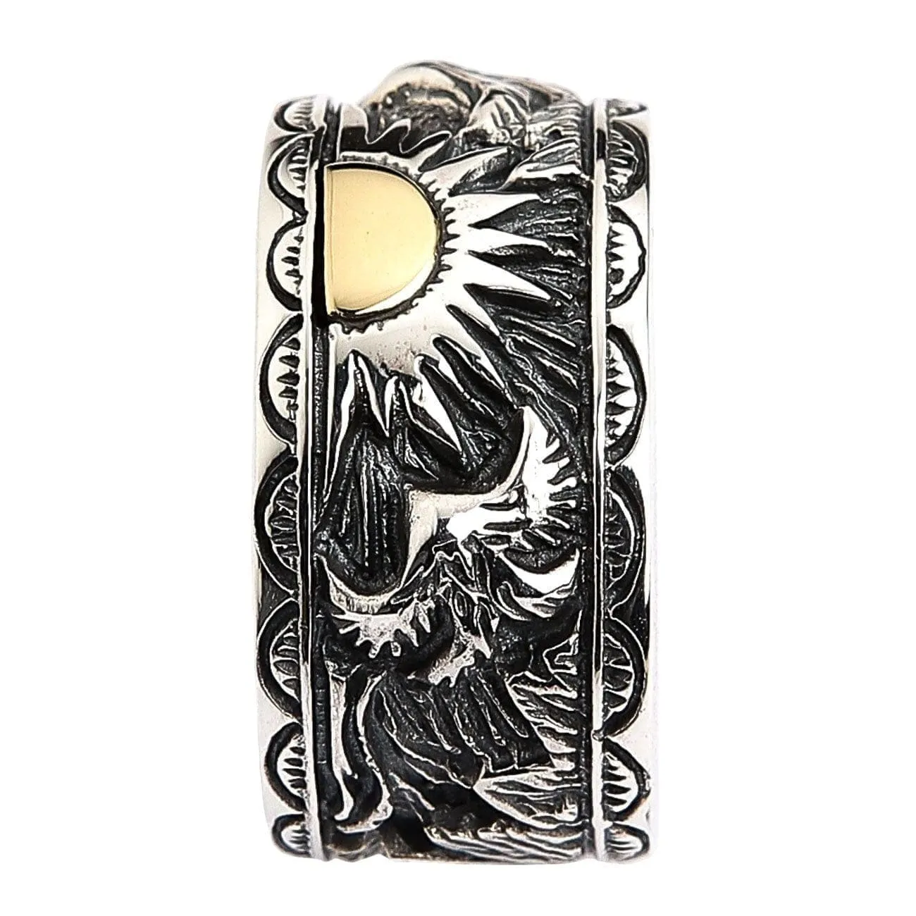 Indian Sterling Silver Men's Band Ring