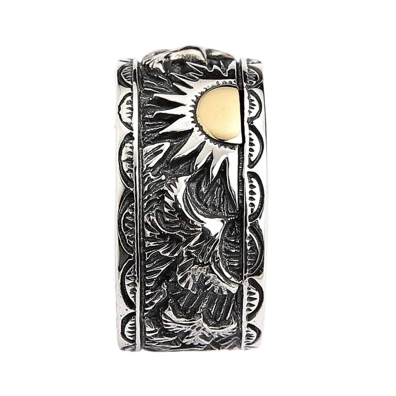 Indian Sterling Silver Men's Band Ring
