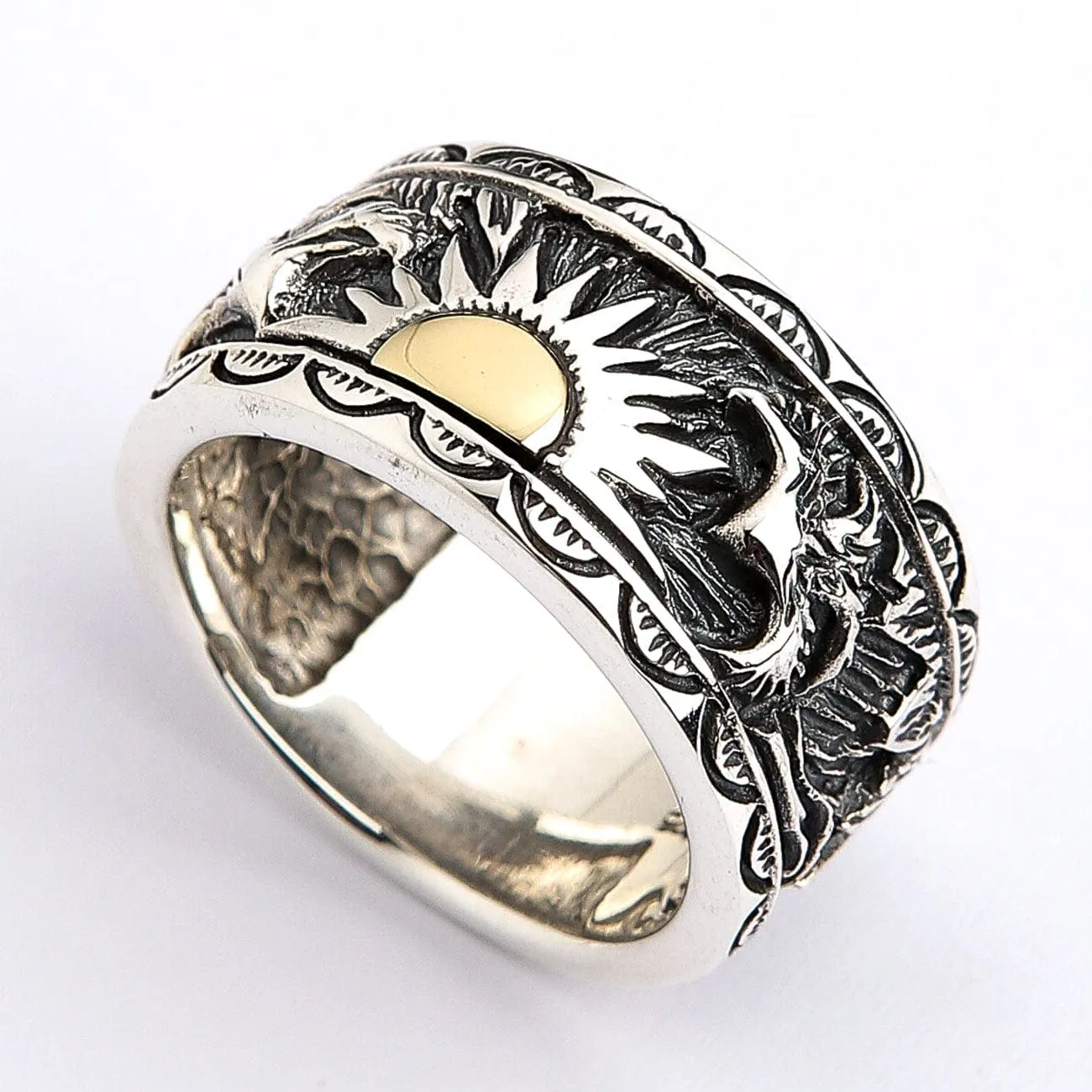 Indian Sterling Silver Men's Band Ring
