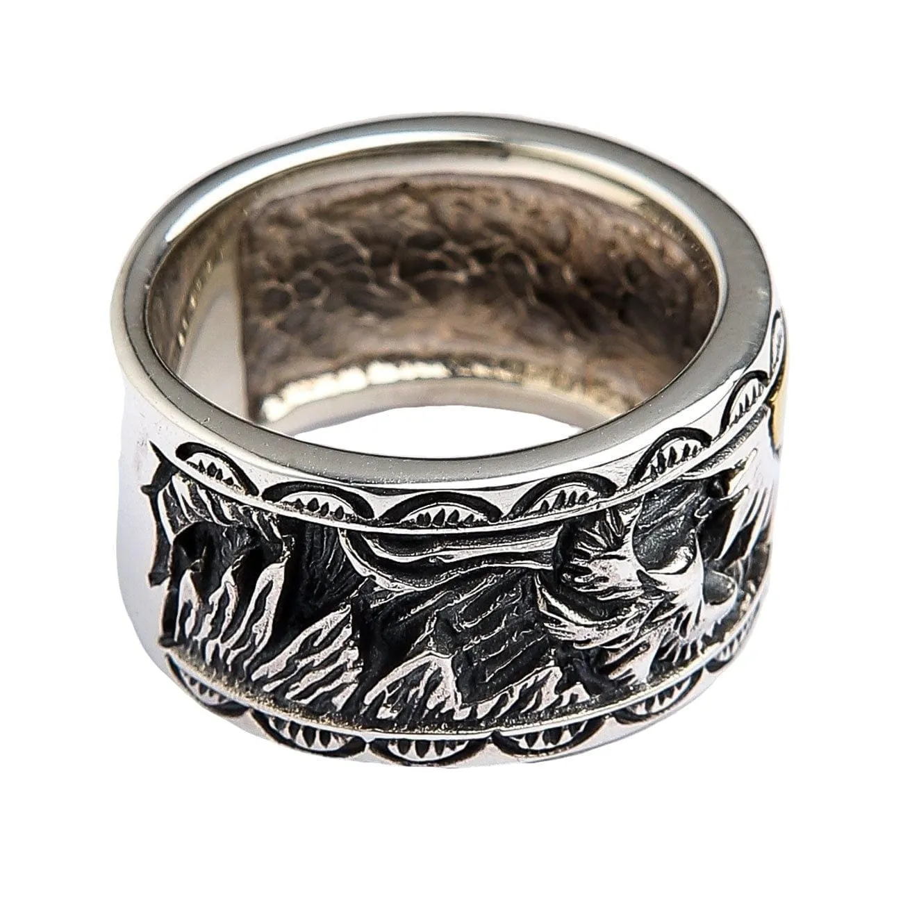 Indian Sterling Silver Men's Band Ring