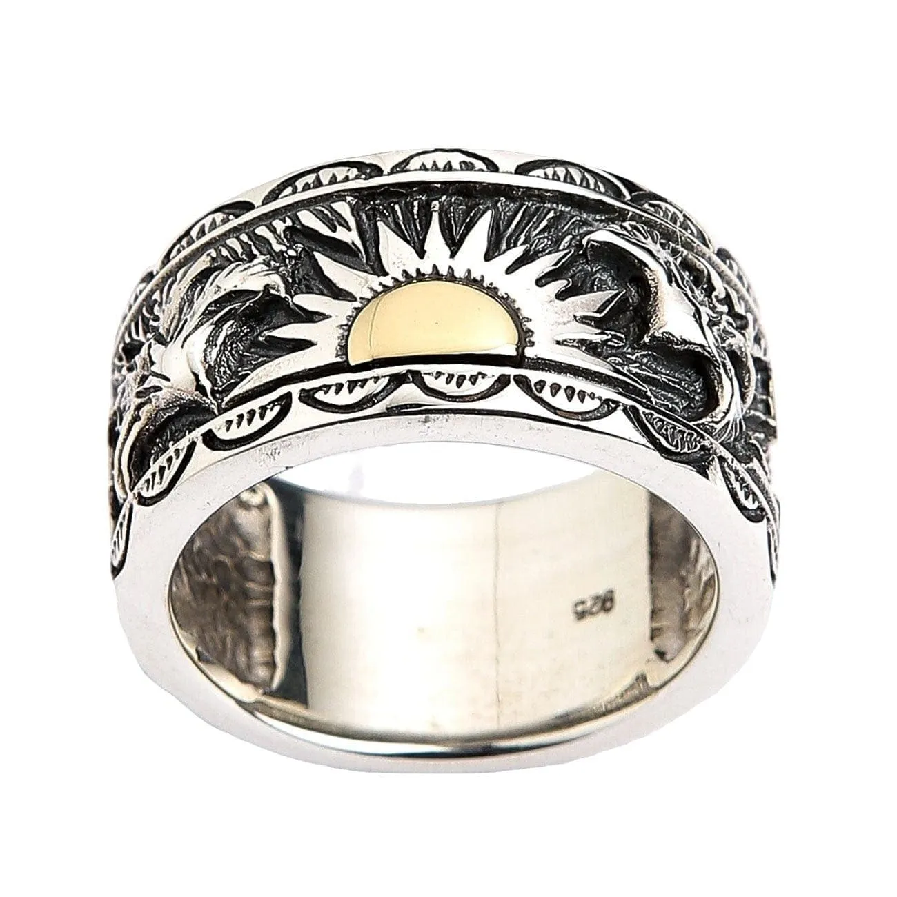 Indian Sterling Silver Men's Band Ring