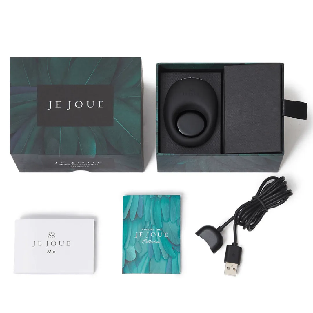 Je Joue Mio Vibrating Cock Ring - Black