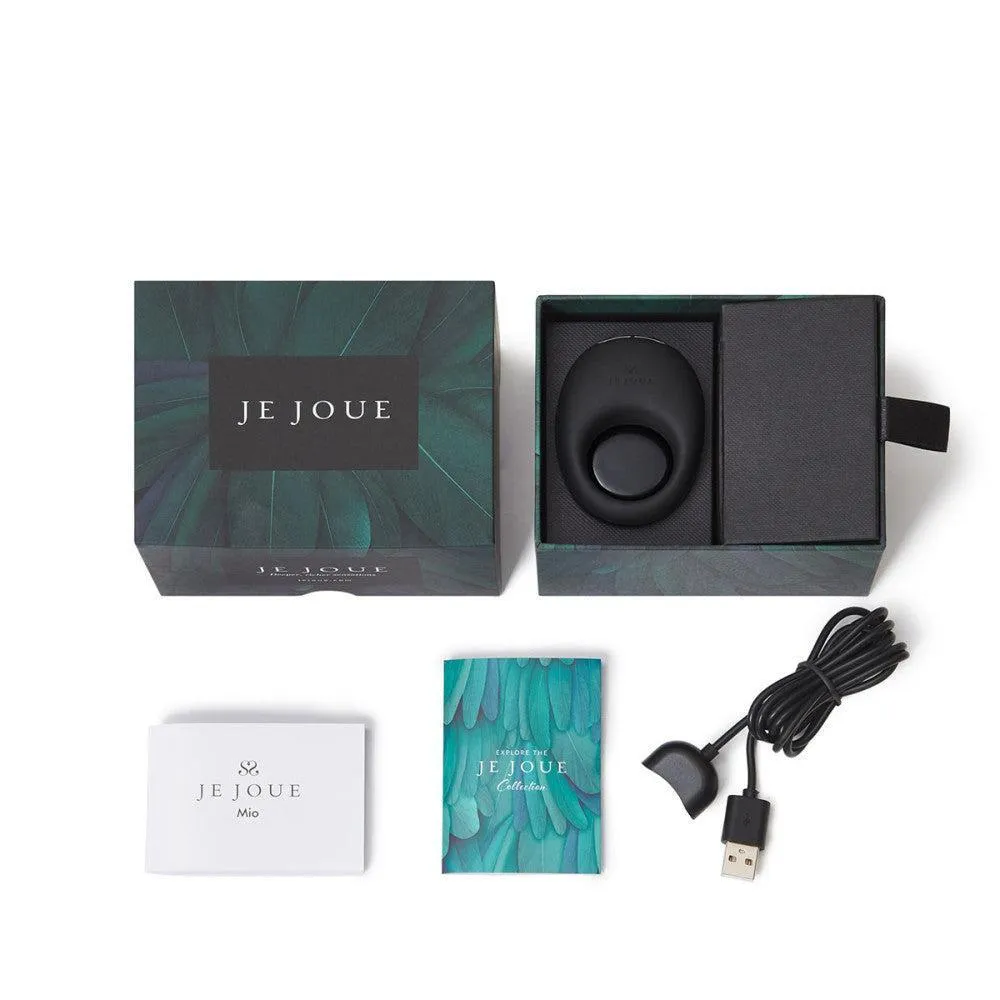 Je Joue Mio Vibrating Cock Ring - Black