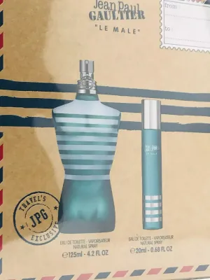 JEAN PAUL GAULTIER LE MALE 2 PCS SET: 4.2 EAU DE TOILETTE SPRAY   0.68 EAU DE TOILETTE SPRAY