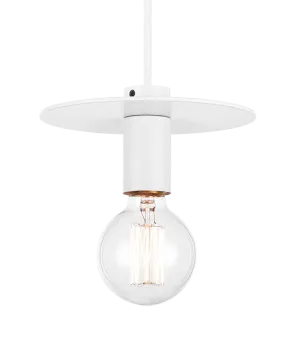 Kasa White with White Cord Large Pendant