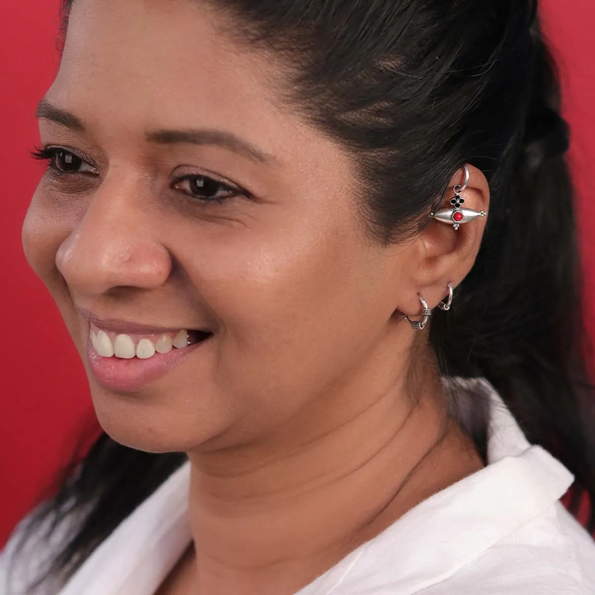 Kona Hoops Silver Bugadi by Moha