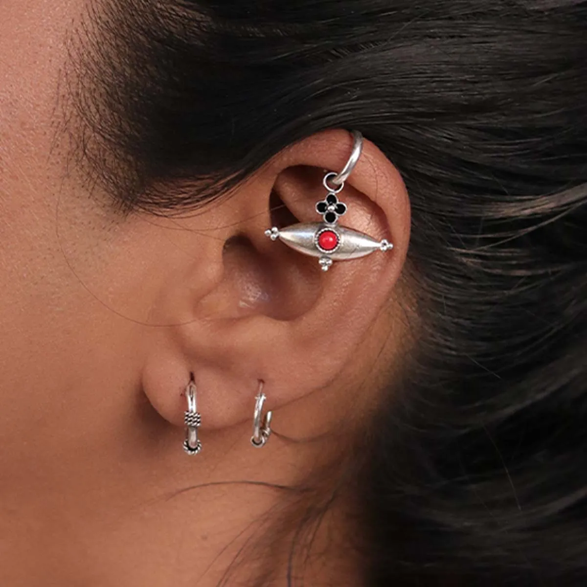 Kona Hoops Silver Bugadi by Moha