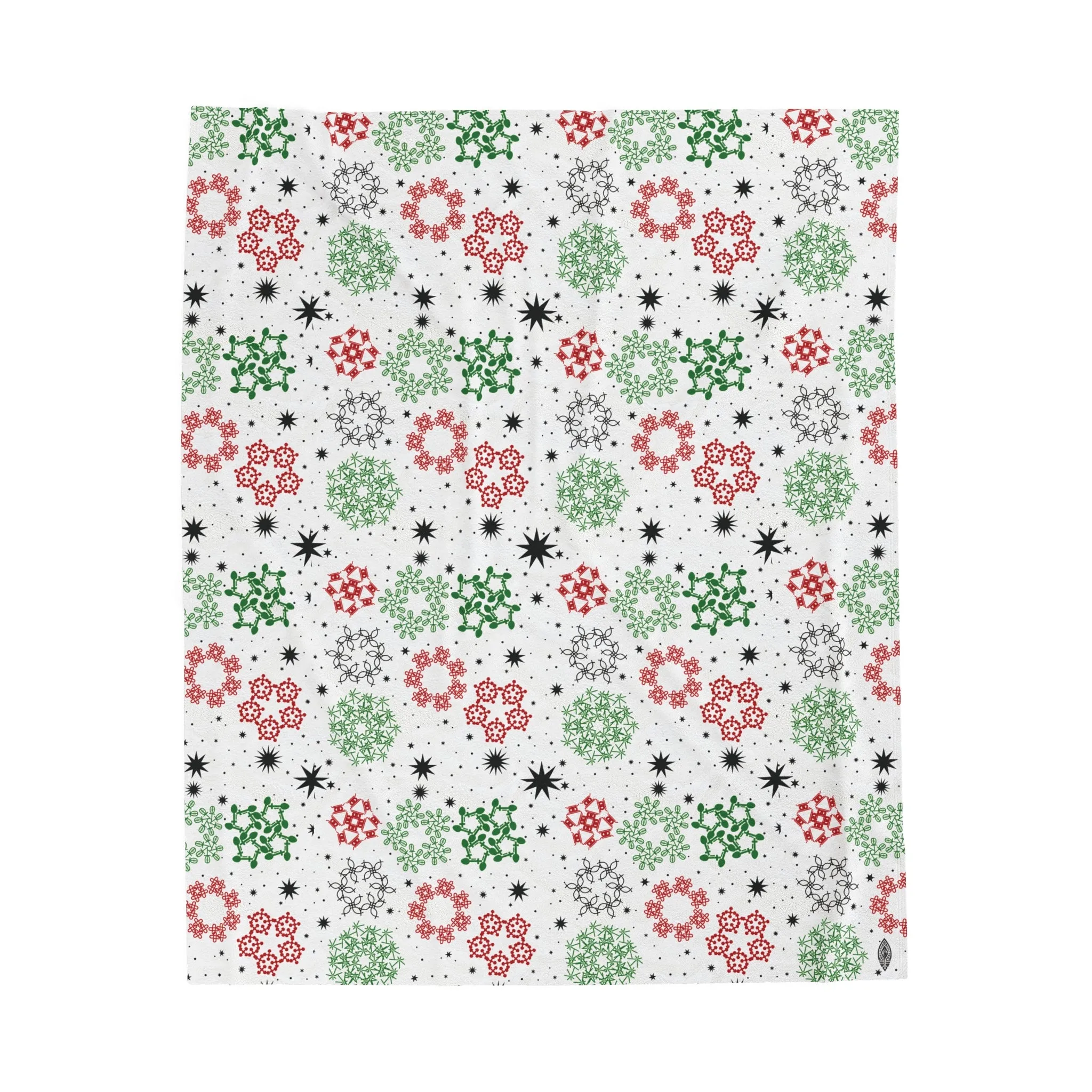 Kwanzaa Snowflake Velveteen Plush Blanket