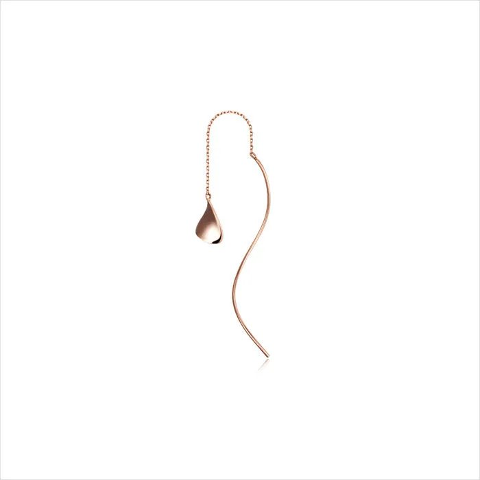 La D.D One-sided Gold Earring JDDERVS08XX