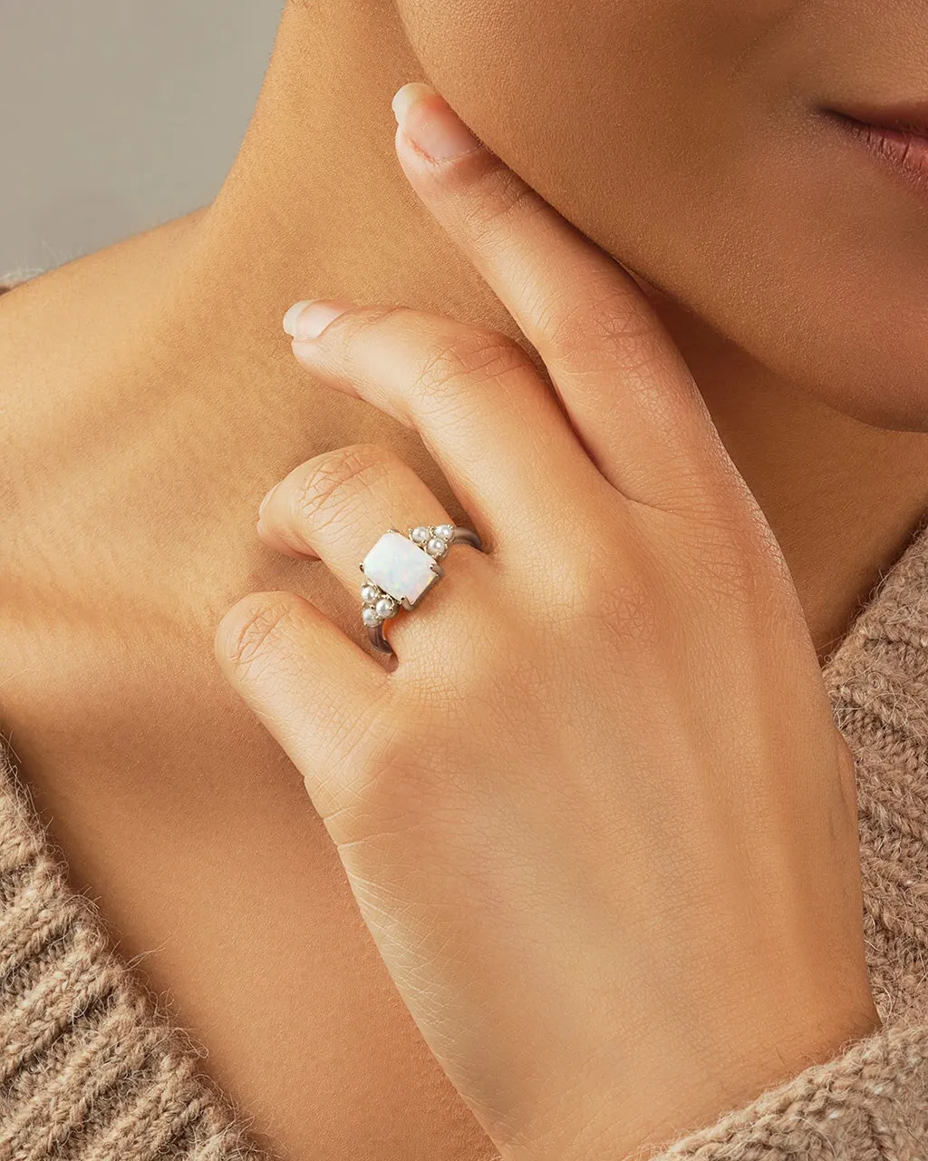 Lana Pearl & Opal Ring