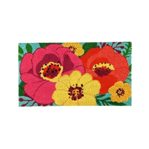 Large Floral Coir Mat,2rm1080