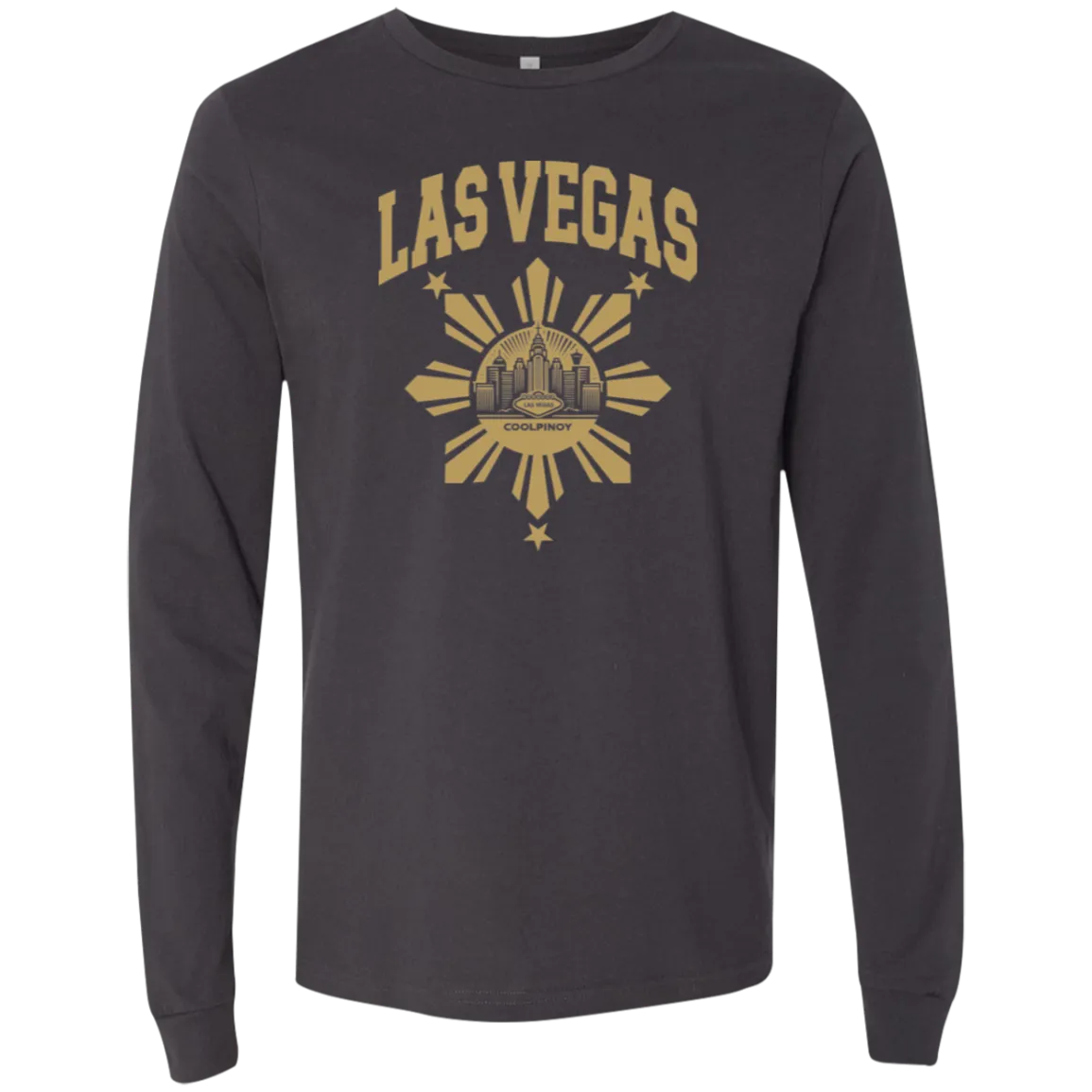Las Vegas with Sun and Stars Unisex Jersey Long Sleeve T-Shirt