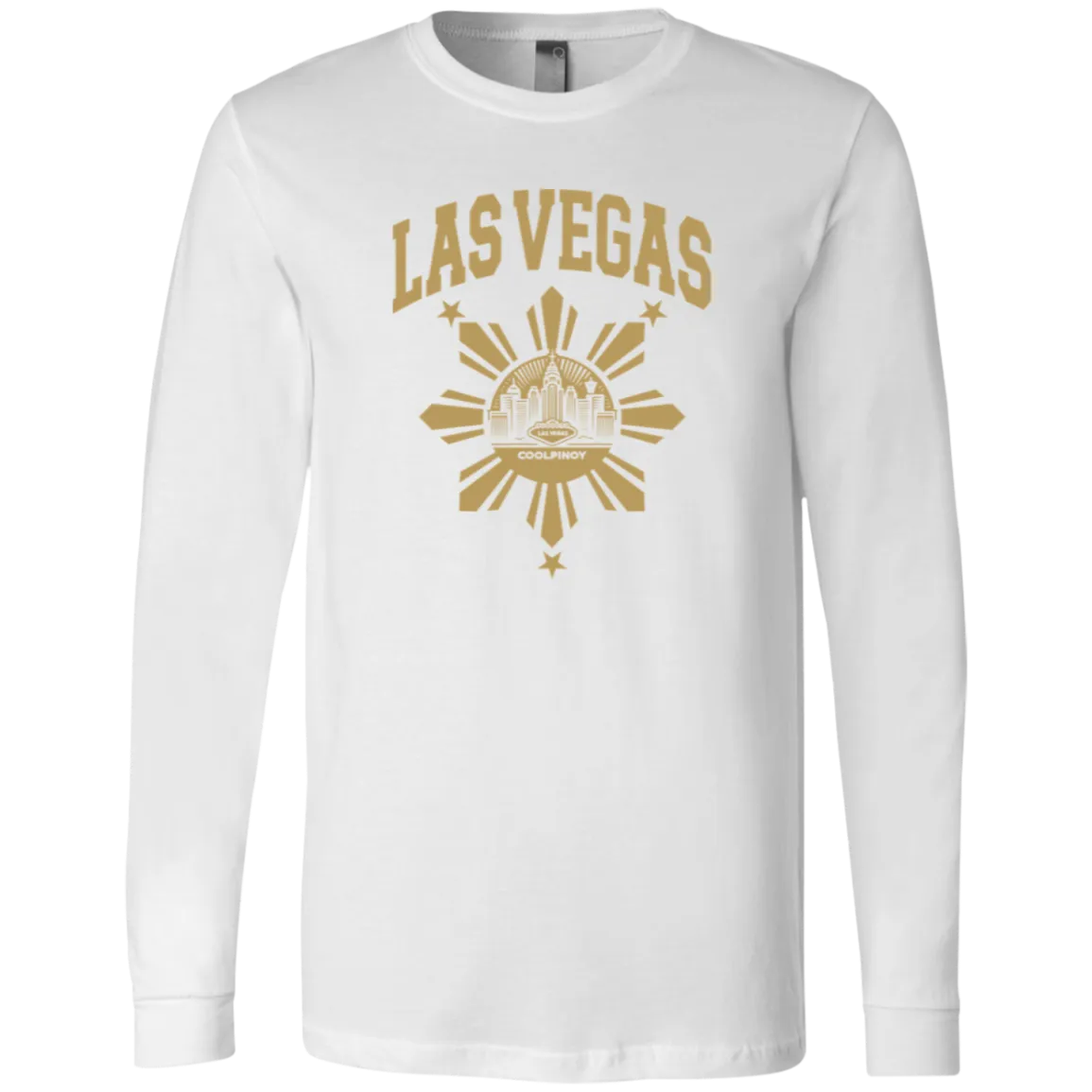 Las Vegas with Sun and Stars Unisex Jersey Long Sleeve T-Shirt