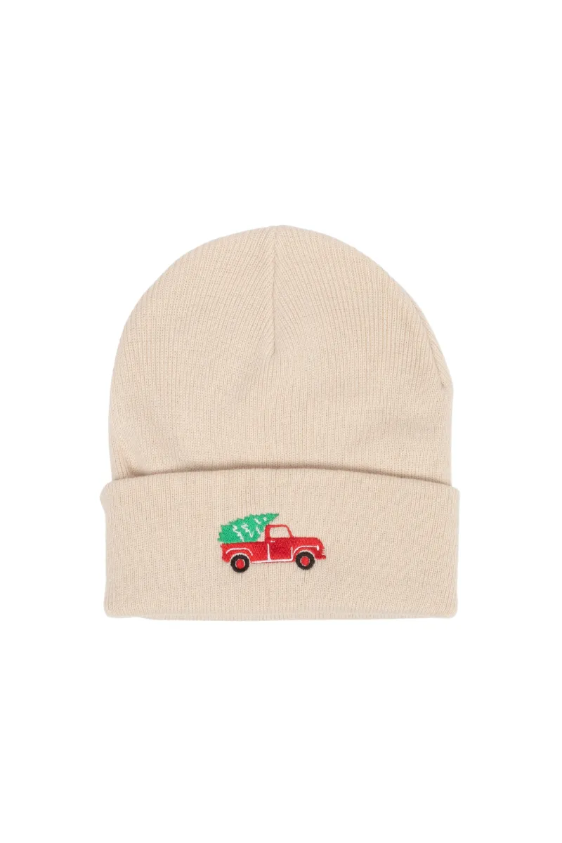 LBB2421 - Red X-mas Truck Embroidery