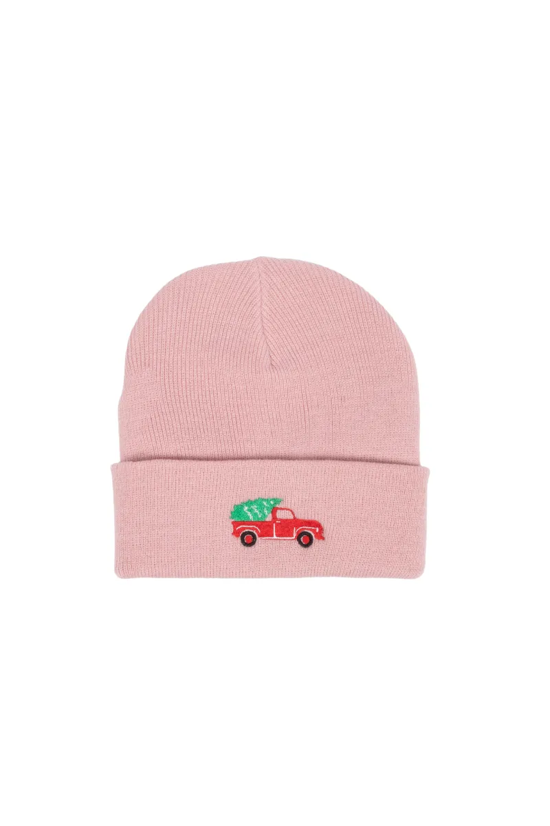 LBB2421 - Red X-mas Truck Embroidery