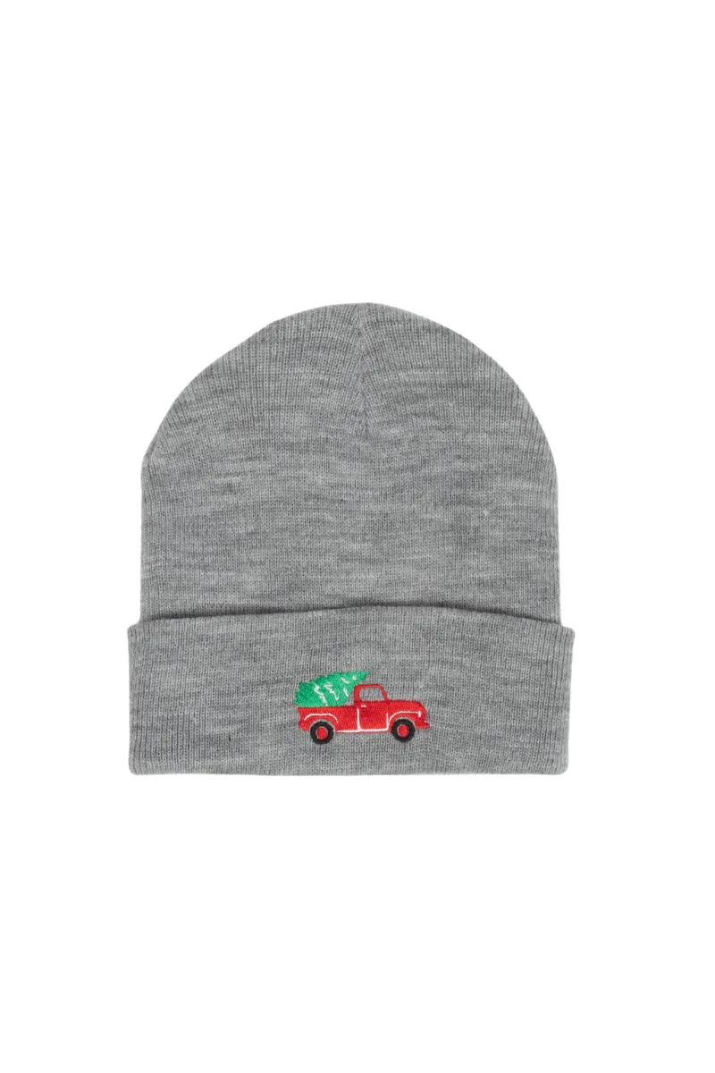 LBB2421 - Red X-mas Truck Embroidery