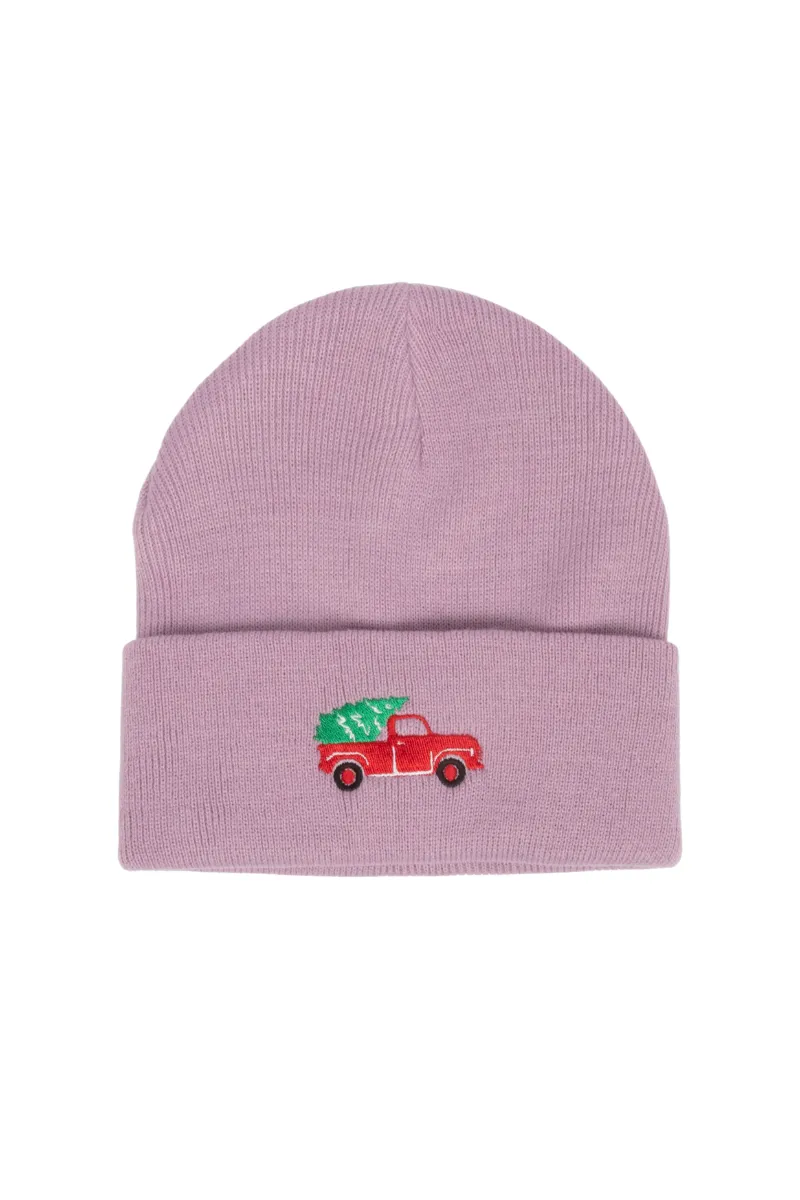 LBB2421 - Red X-mas Truck Embroidery