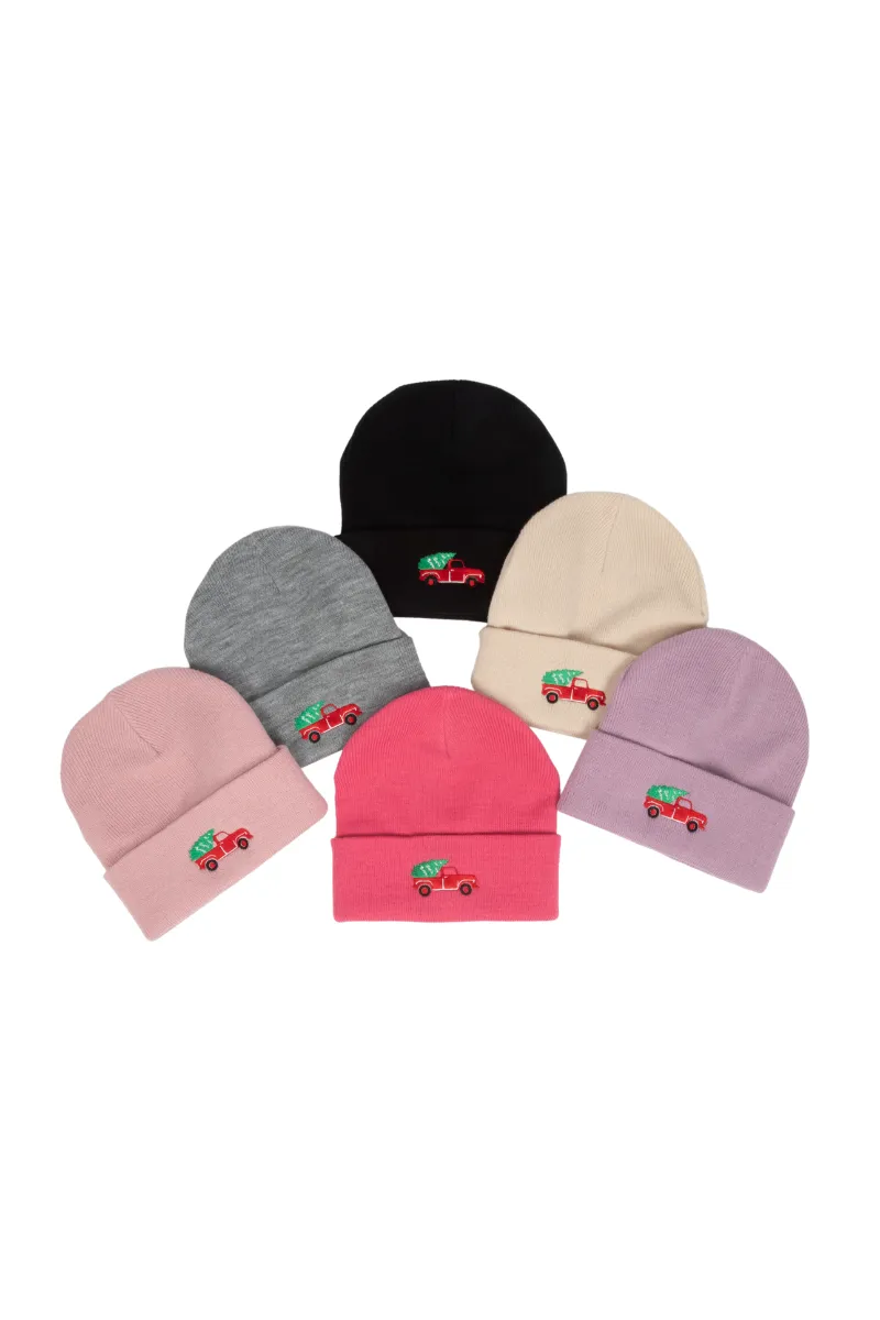 LBB2421 - Red X-mas Truck Embroidery