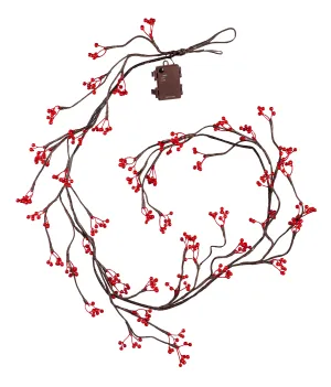 LED Red Berry  Garland, 48 lights,2phl124