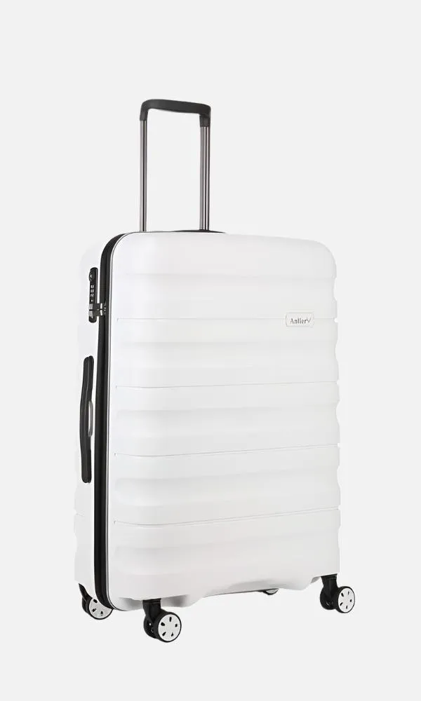 Medium Suitcase in White - Lincoln