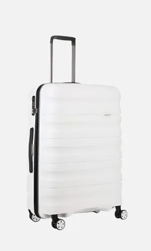 Medium Suitcase in White - Lincoln