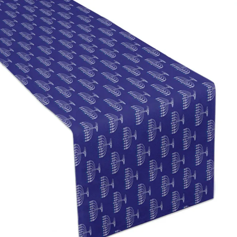 Menorah Tablecloth Hanukkah Dining Decor Wedding Party Table Cover Rectangular Coffee Desk Cloth Home Kitchen Decoration Nordic