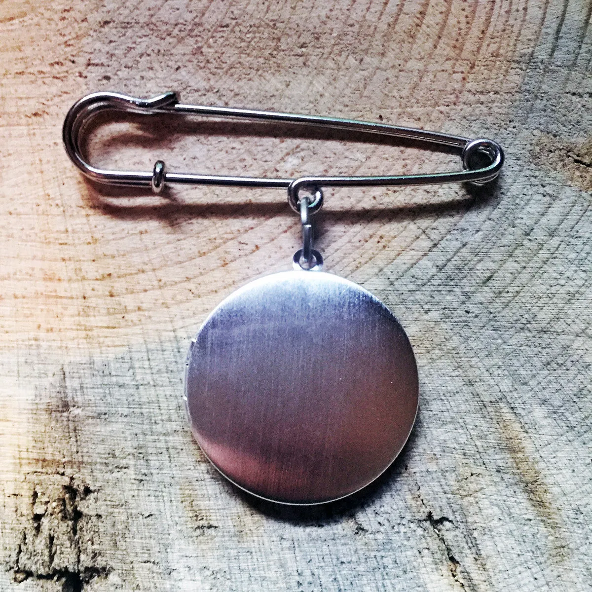 Men's Custom Secret Message and Photo Locket