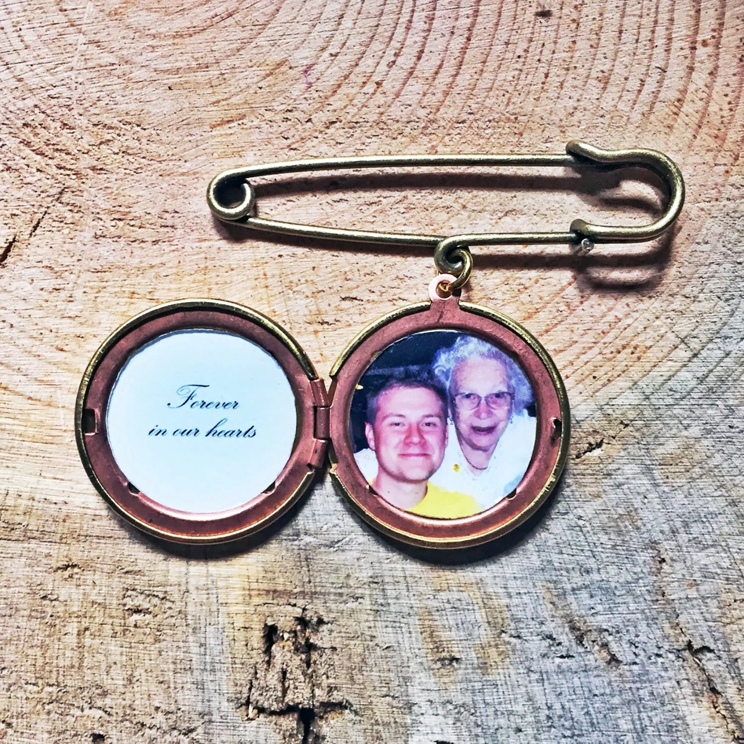 Men's Custom Secret Message and Photo Locket