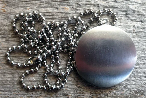Men's Custom Secret Message and Photo Locket