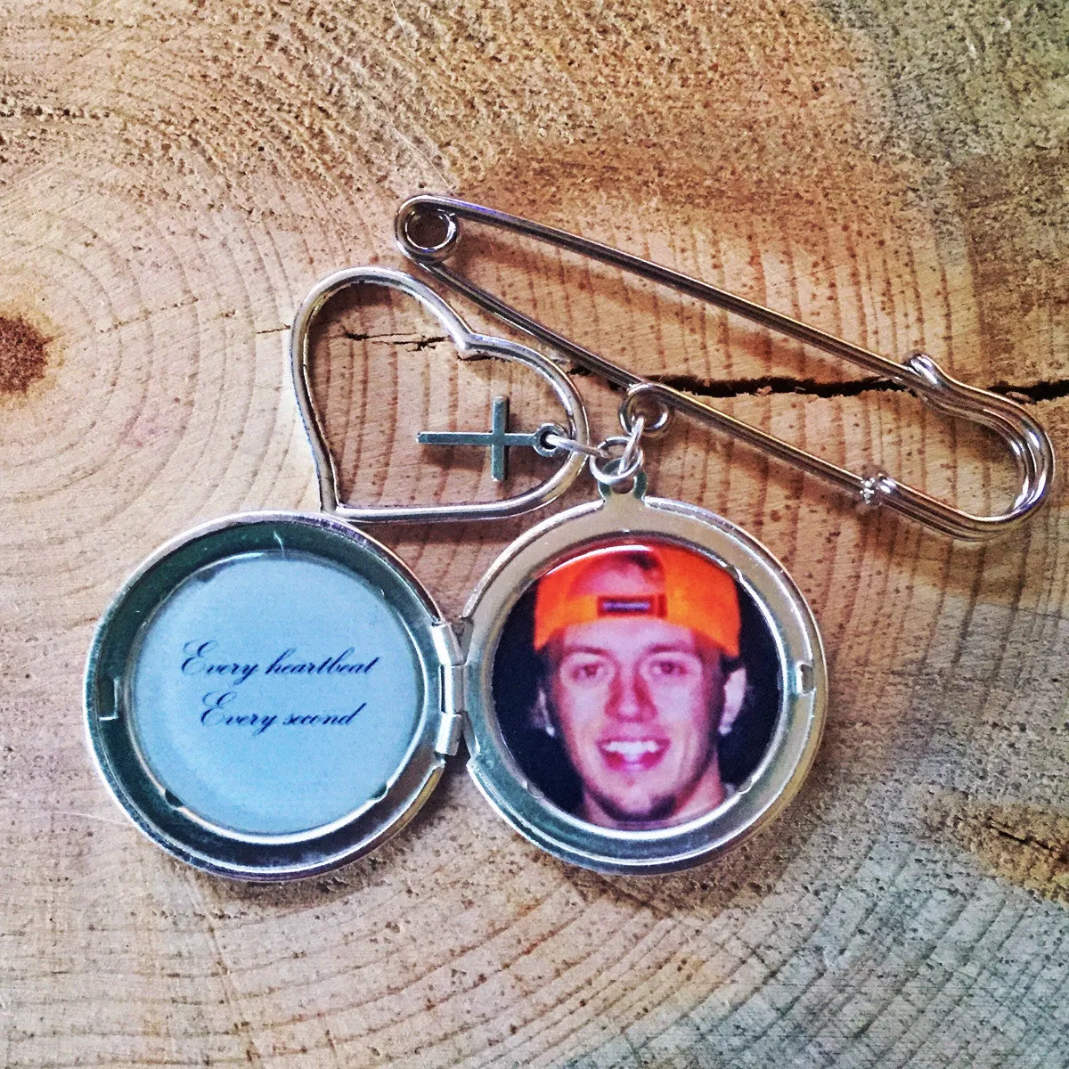 Men's Custom Secret Message and Photo Locket