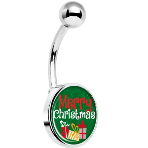 Merry Christmas Presents Belly Ring