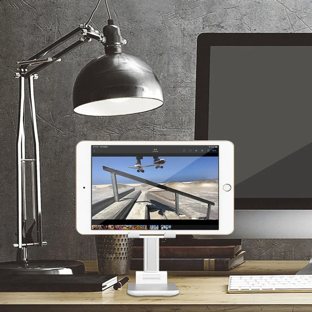 Metal Desktop Tablet Holder Foldable Extend Support Desk Mobile Phone Holder Stand
