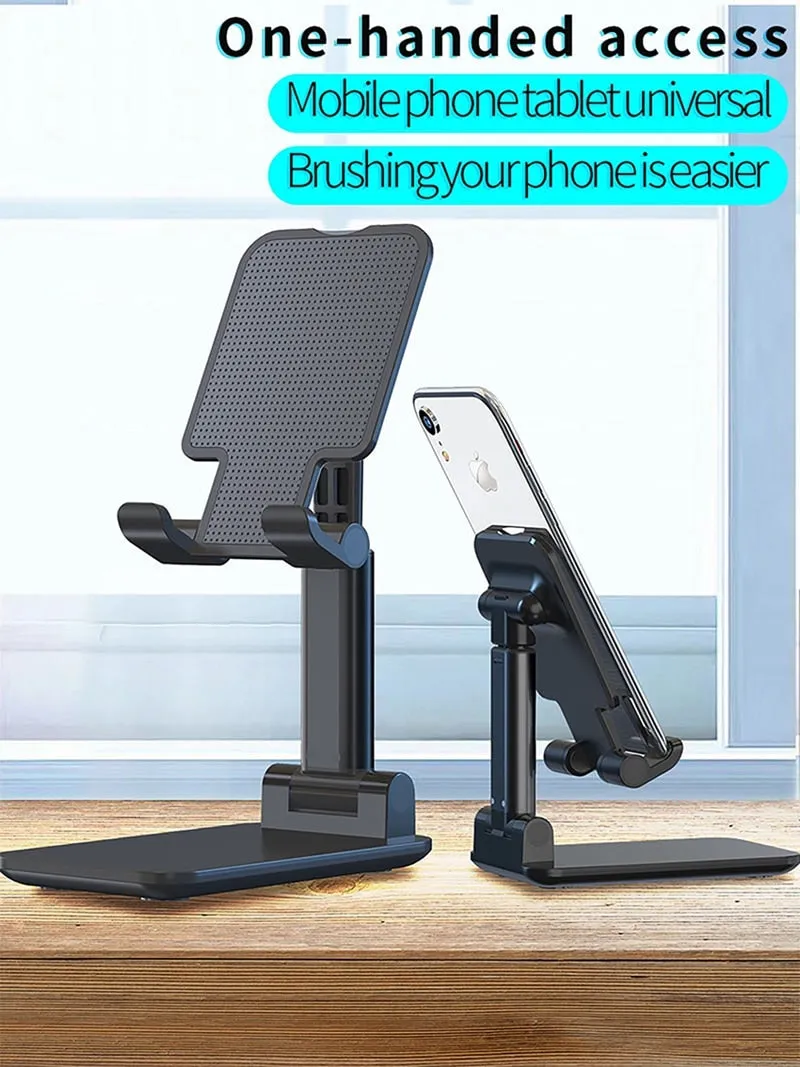 Metal Desktop Tablet Holder Foldable Extend Support Desk Mobile Phone Holder Stand